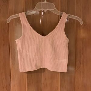 Light pink crop top